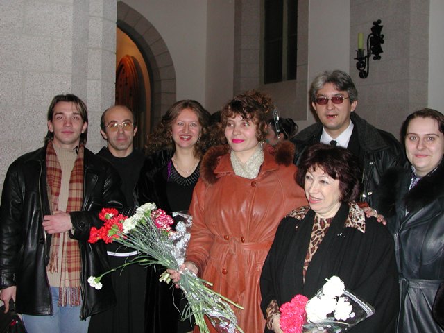 My friens in Tashkent congratulated me after  performance of my next works in the Catholic Church Tashkent 2002